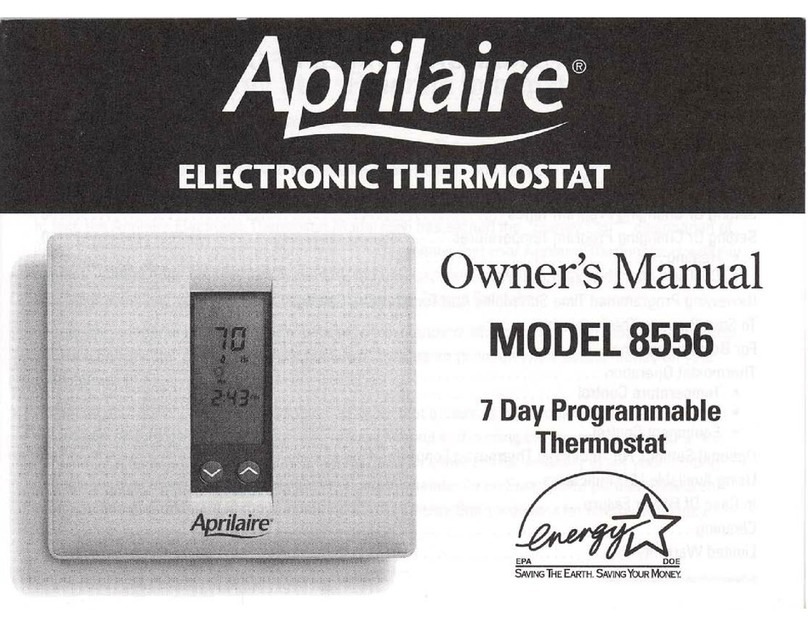 Aprilaire 8556 owner's manual
