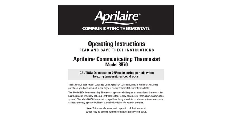 Aprilaire 8870 User manual