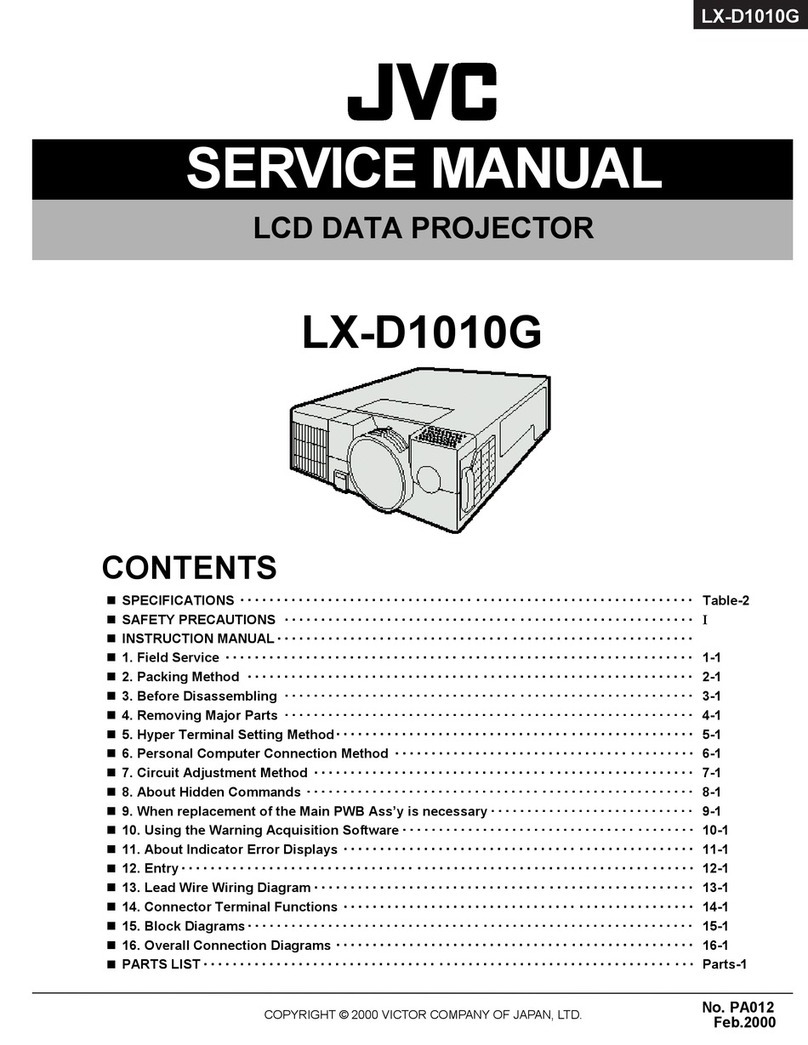 JVC LX-D1010G - Lcd Projector User manual JVC LX-D1010G - Lcd Projector User manual