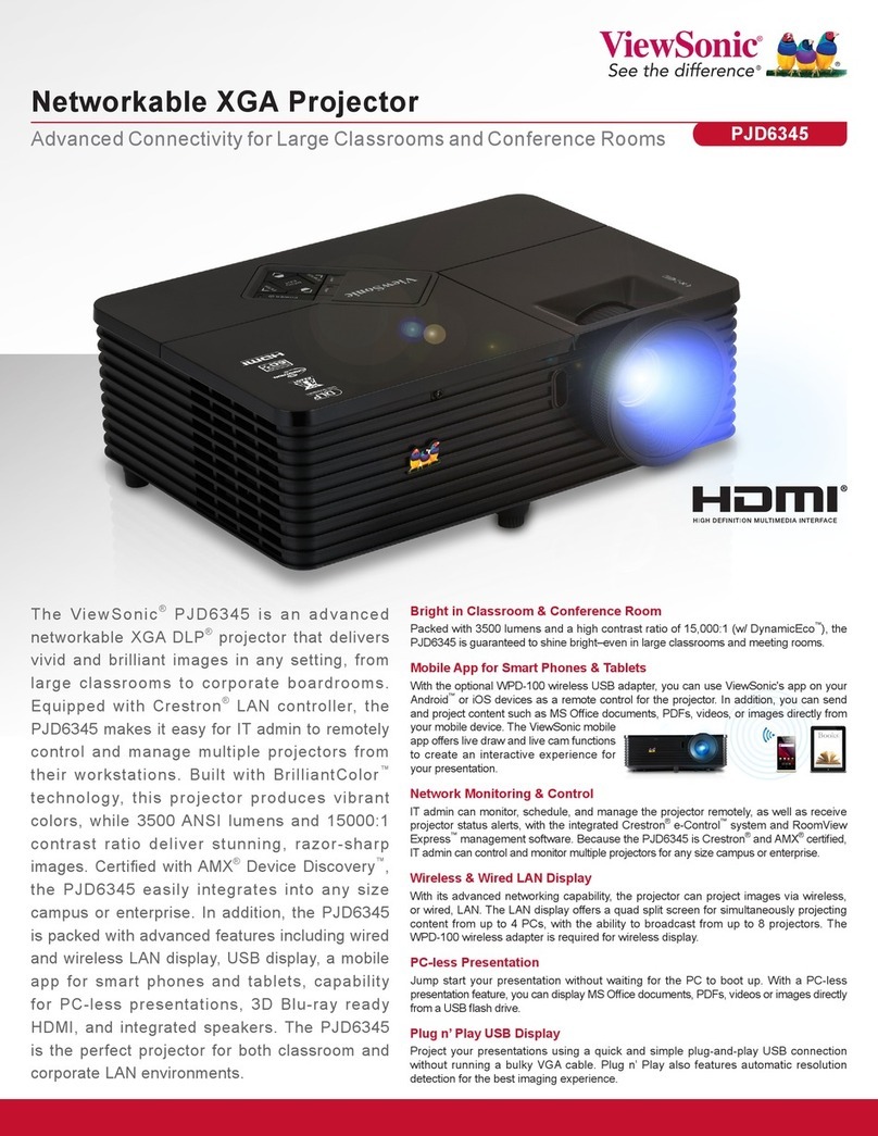 ViewSonic PJD6345 datasheet