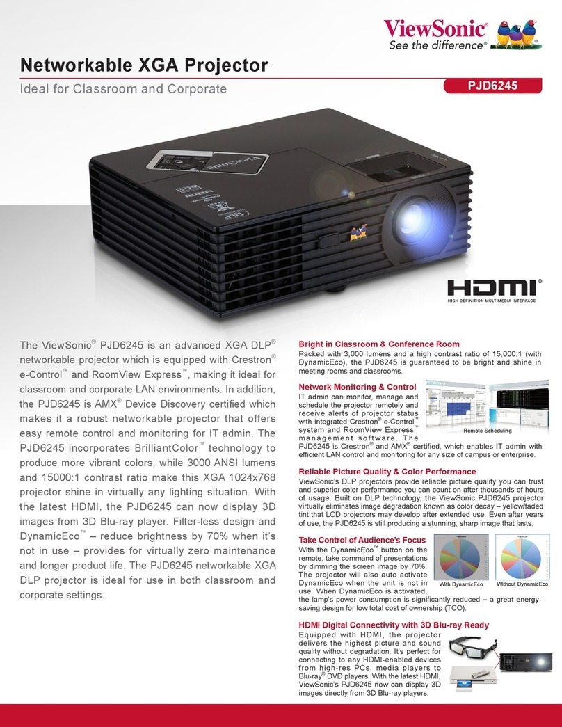 ViewSonic PJD6245 Specifications