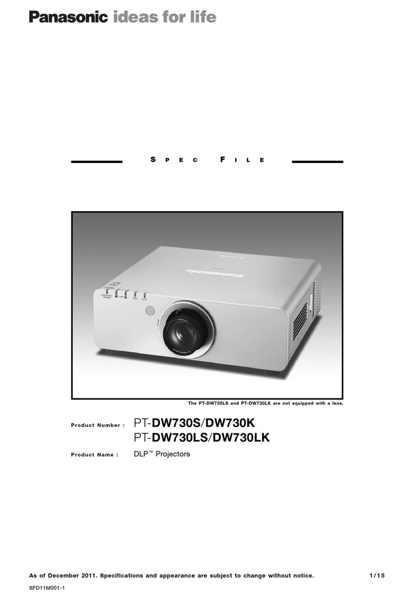 Panasonic PT-DW730UK User manual