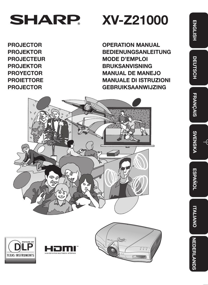 Sharp XV-Z21000 User manual