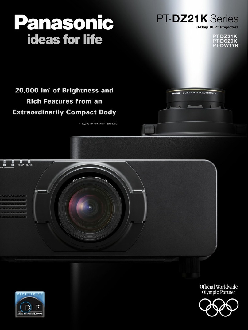 Panasonic PT-DS20KU User manual