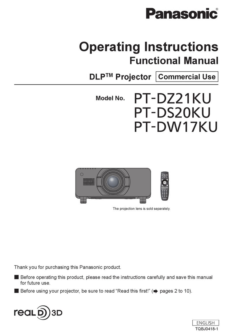 Panasonic PT-DS20KU User manual