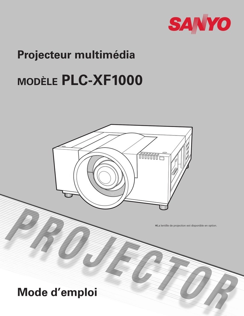 Sanyo PLC-XF1000 - 12000 Lumens Assembly instructions
