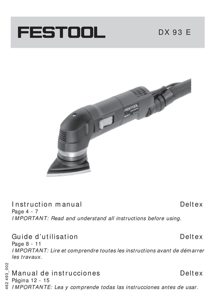 Festool DX 93 E instruction manual