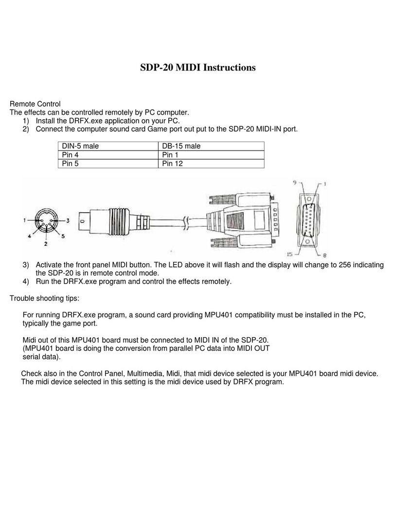 Nady Systems SDP-20 instructions