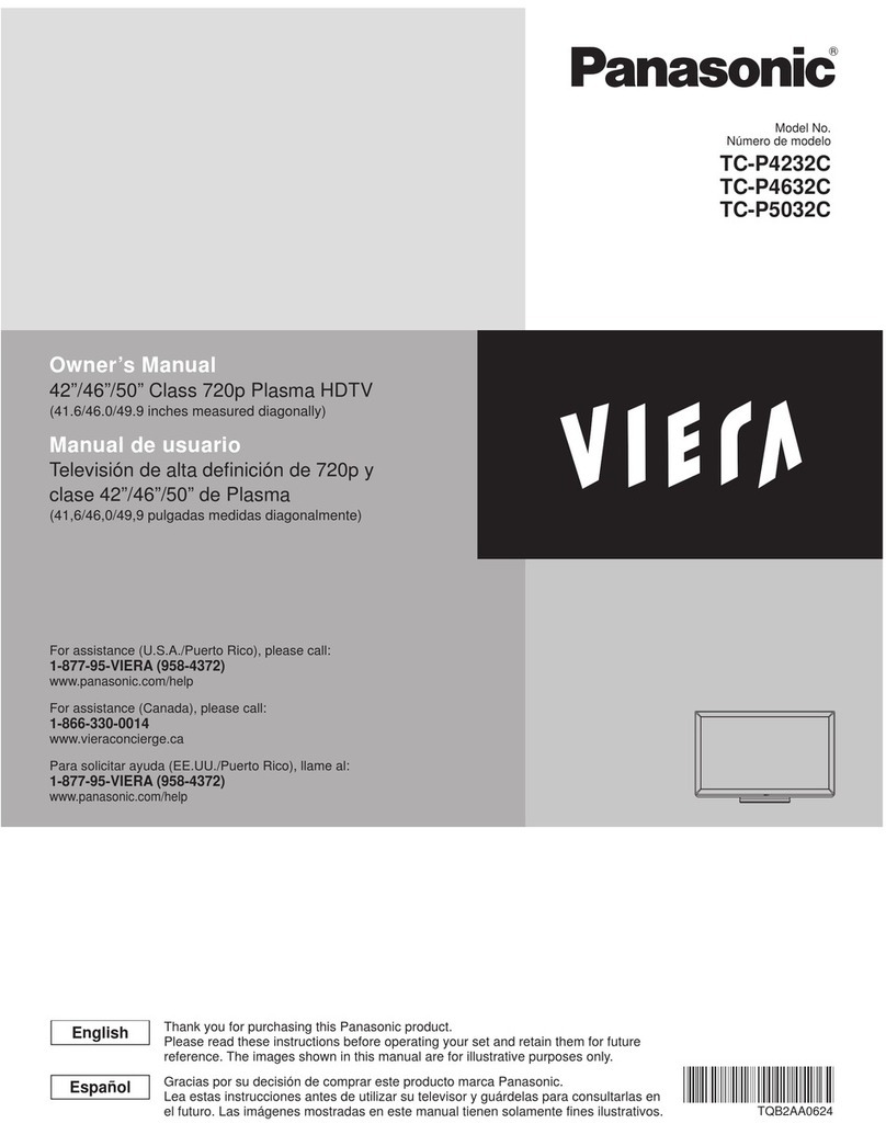 Panasonic VIERA TC-P4232C User manual