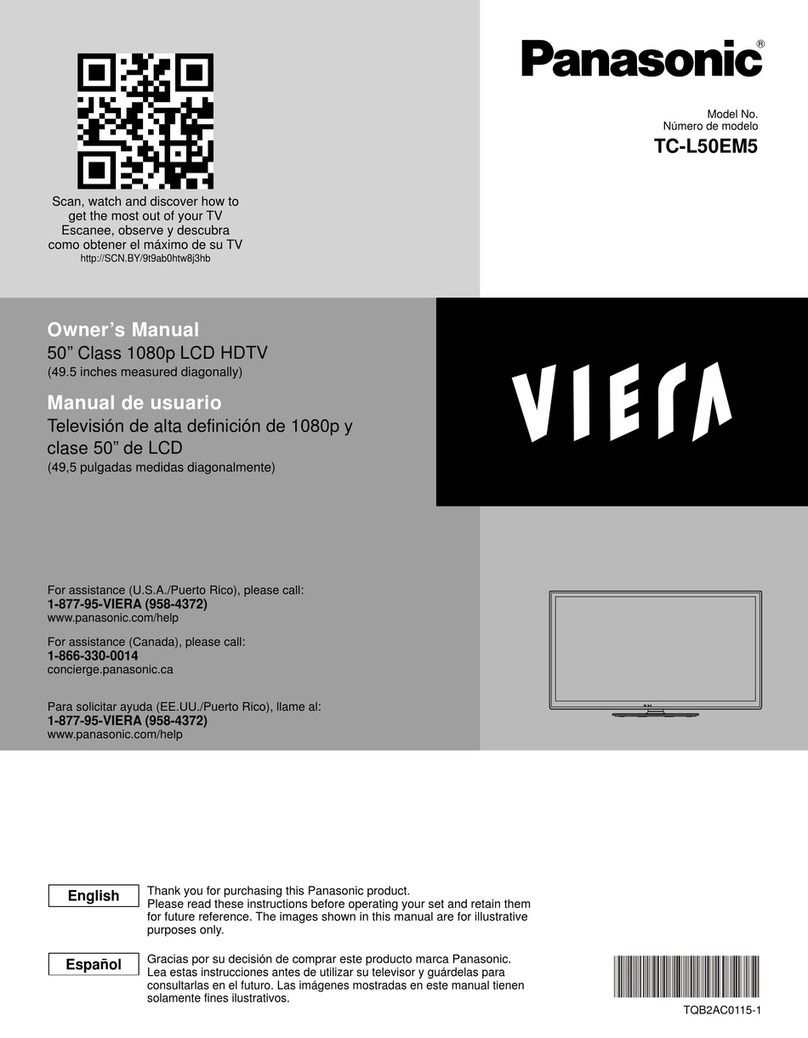 Panasonic Viera TC-L50EM5 Instruction Manual
