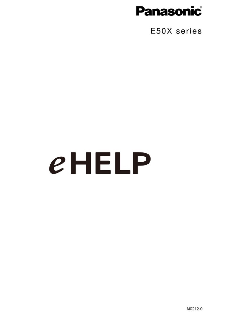Panasonic TCL42E50X User manual