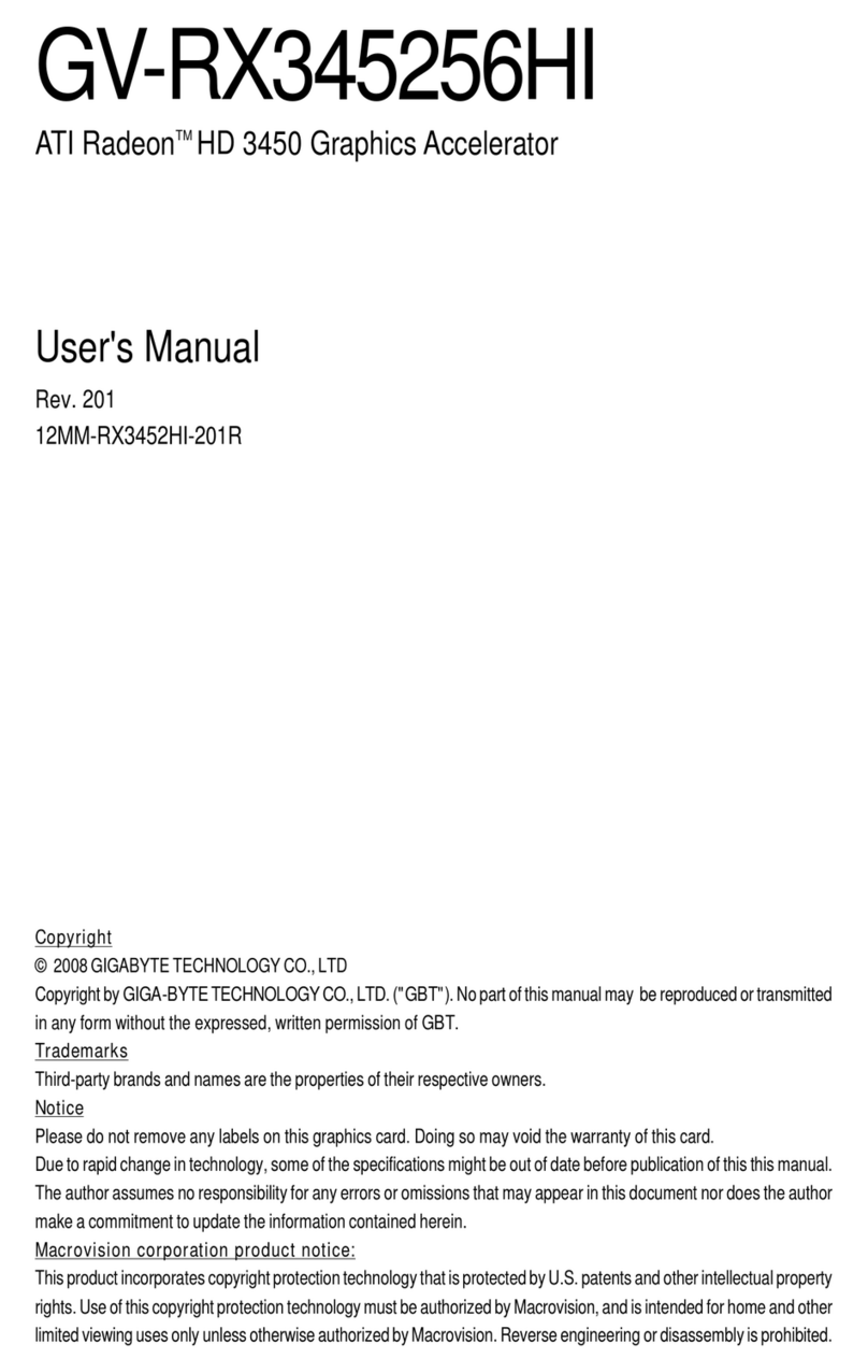 Gigabyte GV-RX345256HI User manual