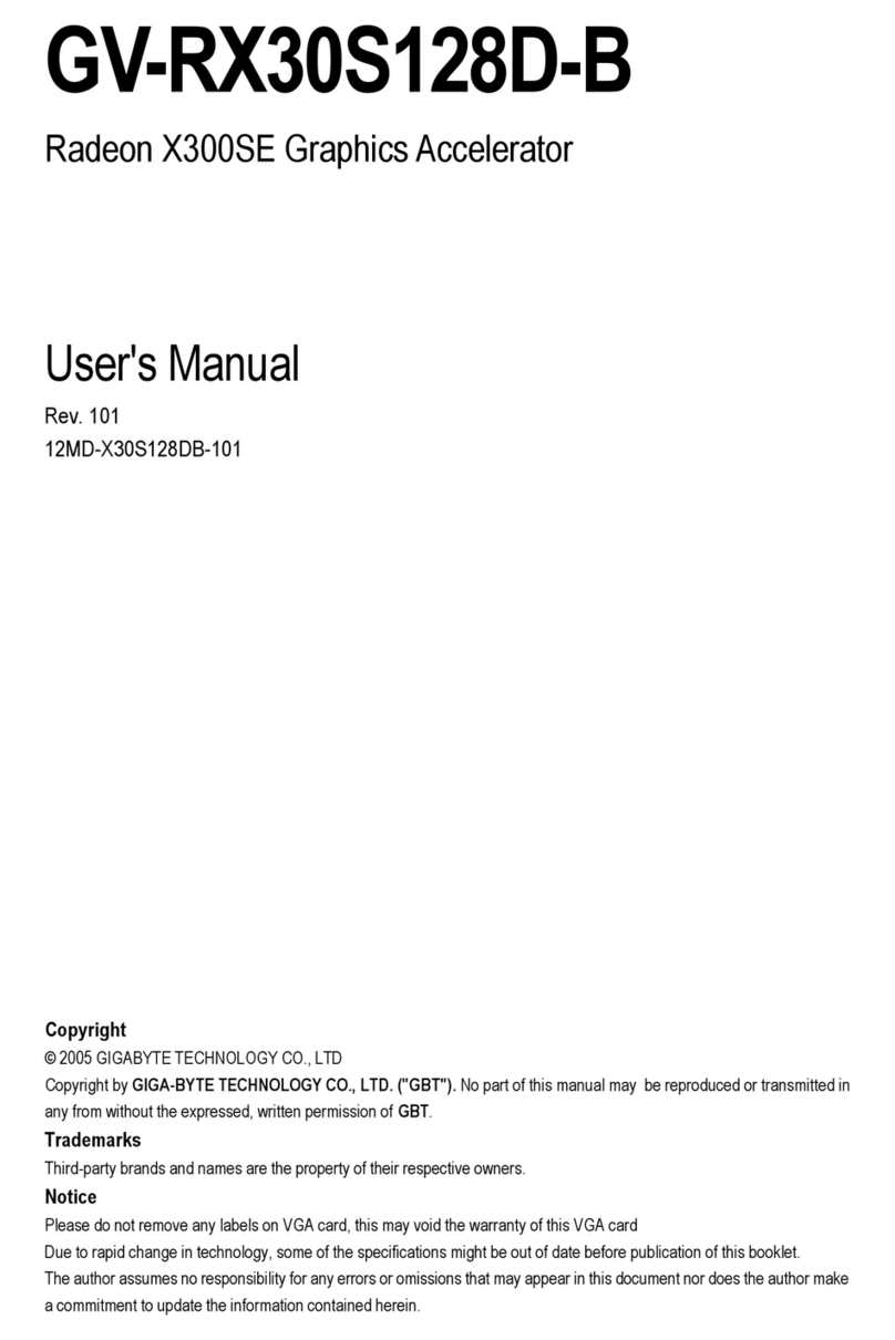 Gigabyte GV-RX30S128D-B User manual