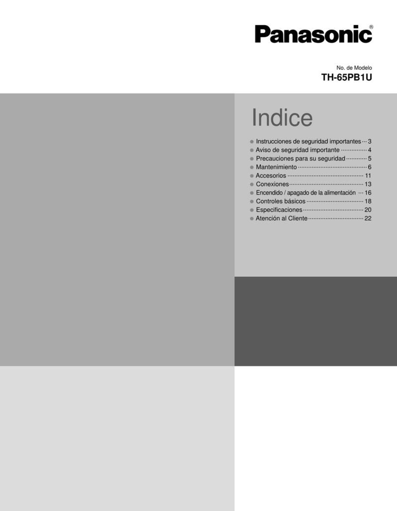 Panasonic TH-65PB1U User manual