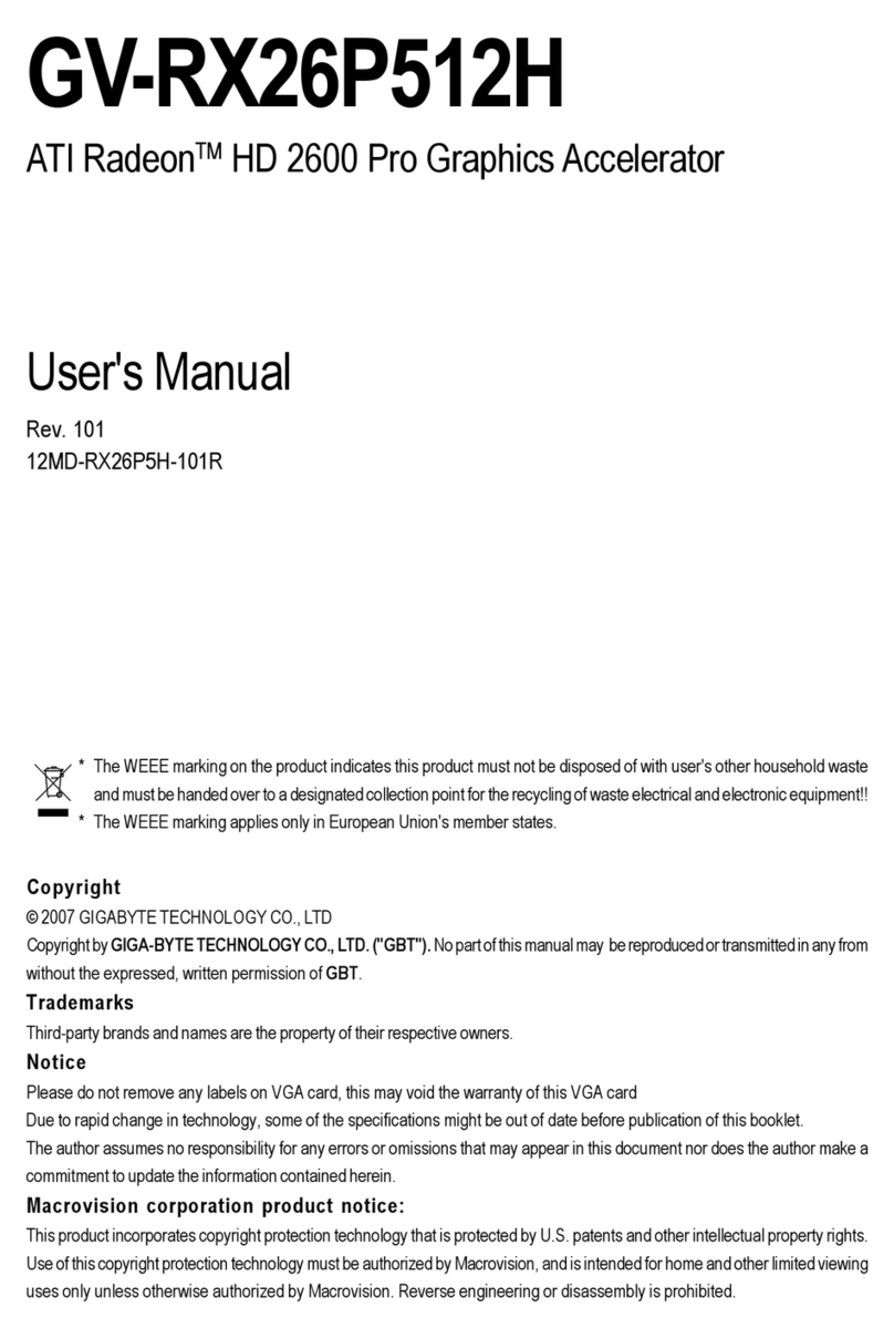 Gigabyte GV-RX26P512H user manual