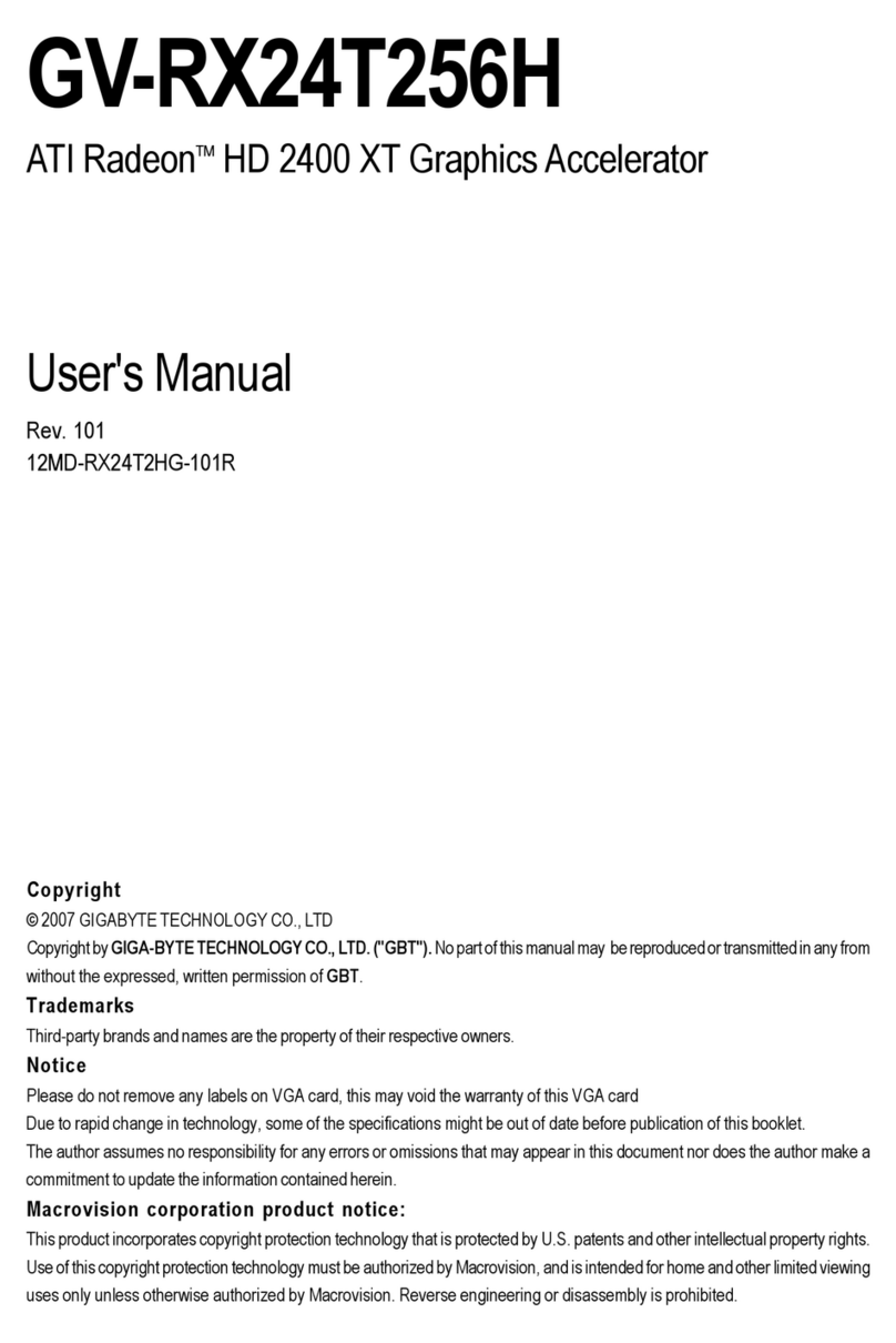 Gigabyte GV-RX24T256H user manual