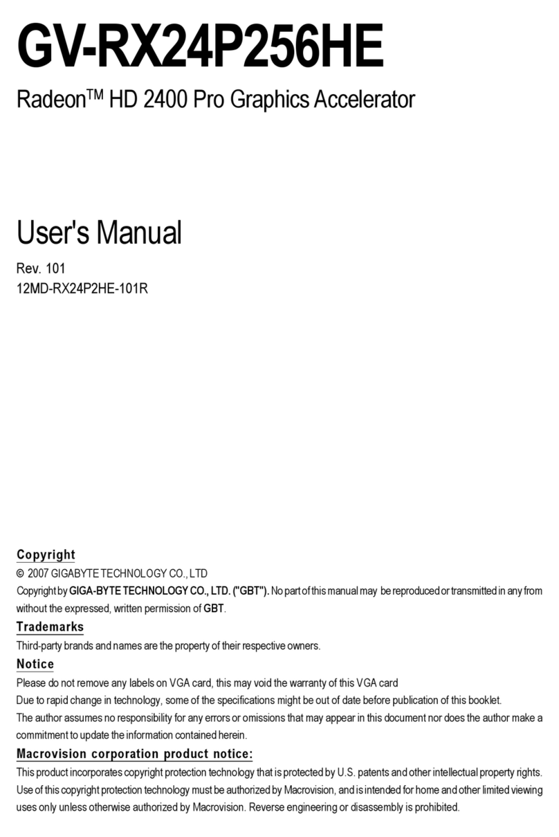 Gigabyte GV-RX24P256HE user manual