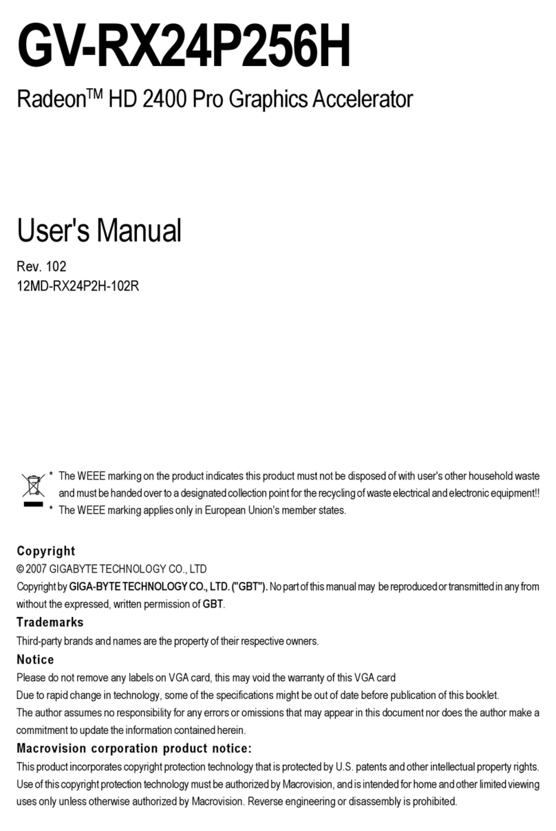 Gigabyte GV-RX24P256H User manual