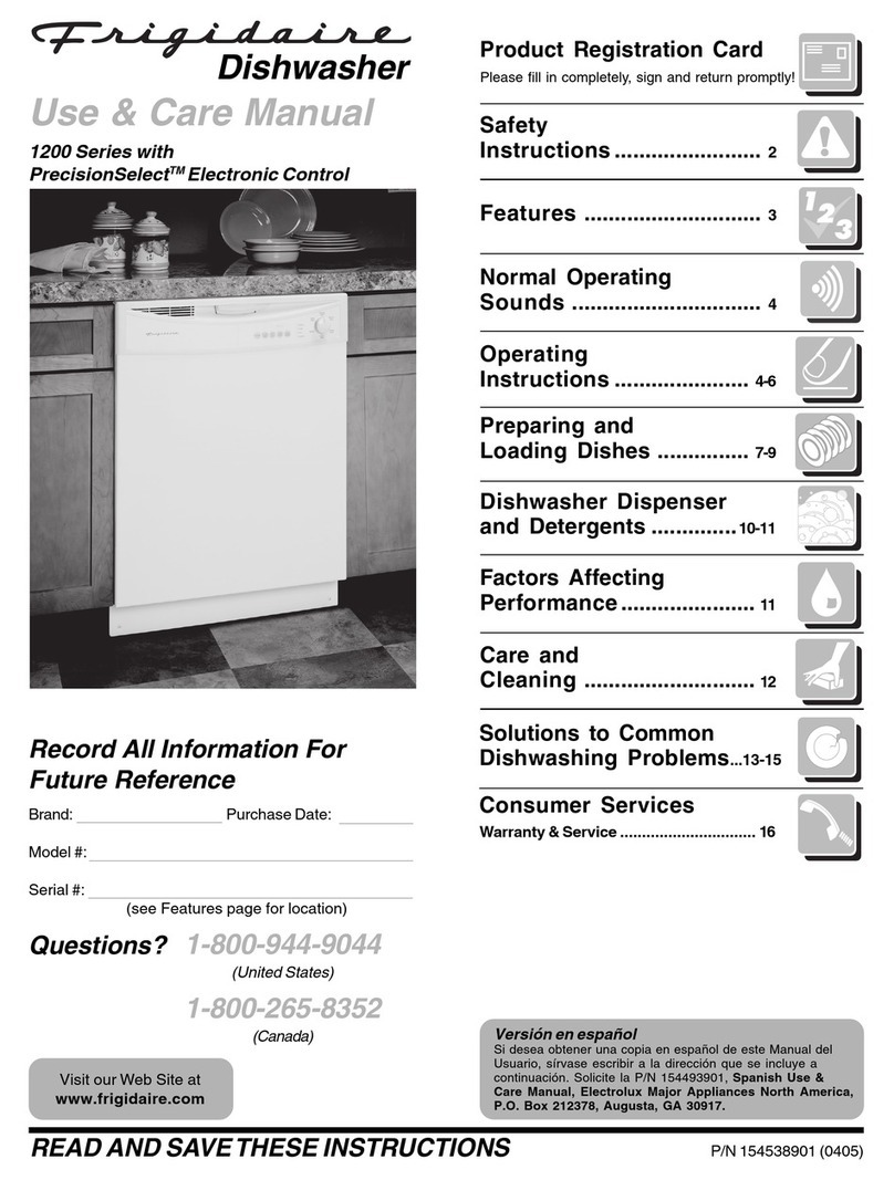 Frigidaire 1200 series User manual