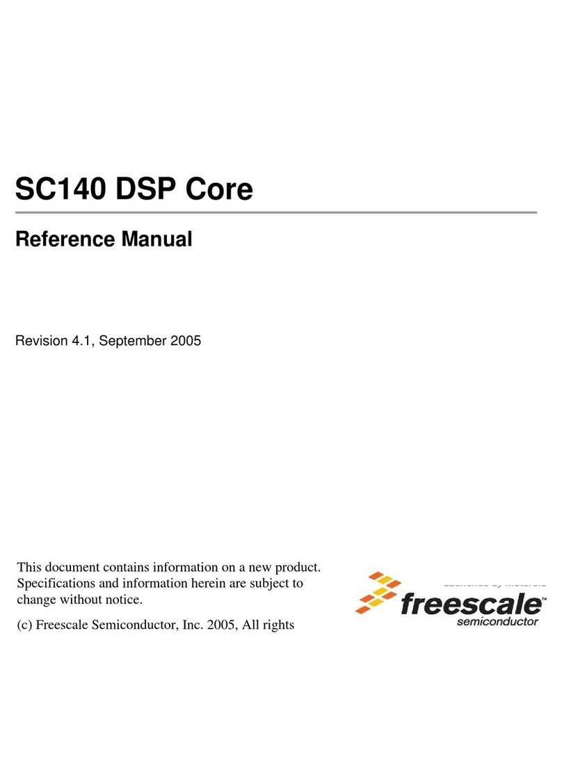 Freescale Semiconductor SC140 DSP Core User manual Freescale Semiconductor SC140 DSP Core User manual