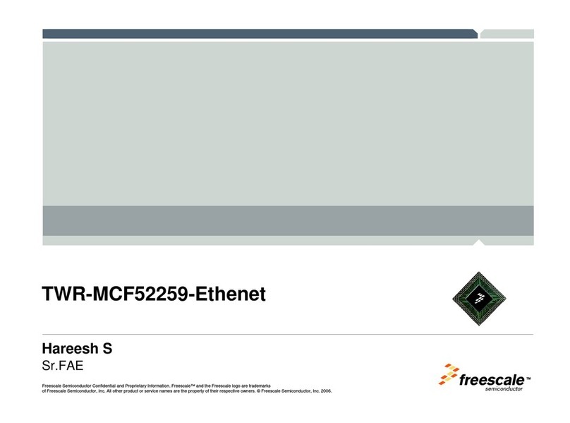 Freescale Semiconductor TWR-MCF52259-Ethenet user manual