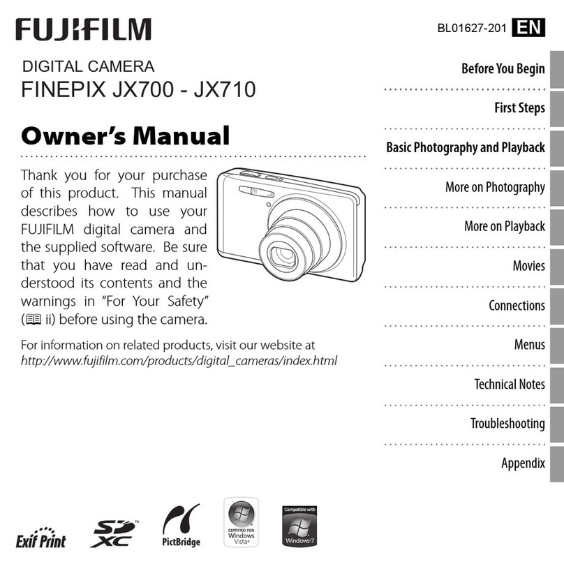 FujiFilm FINEPIX JX700 User manual
