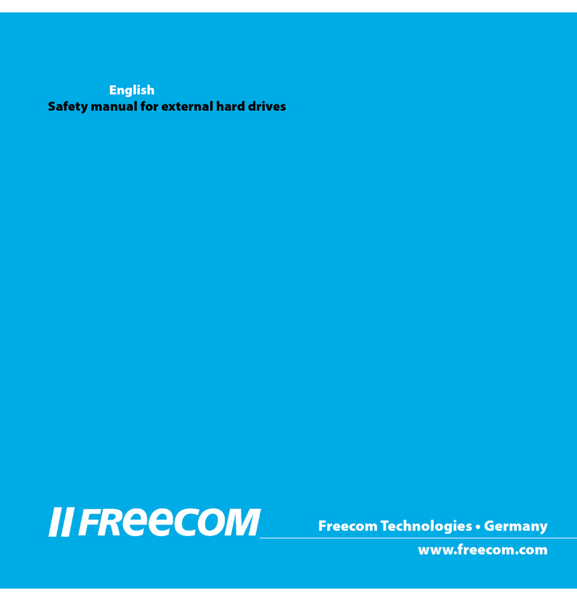 Freecom external hard drives Safety User guide