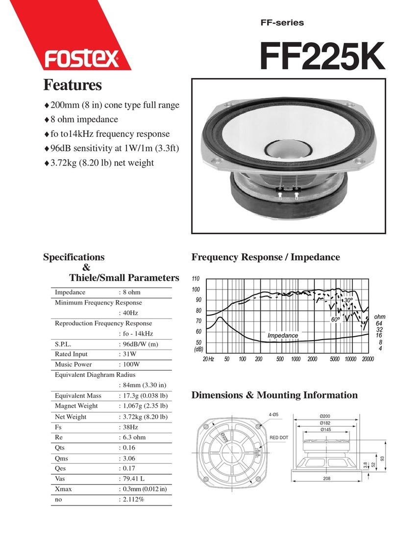 Fostex FF225K specification