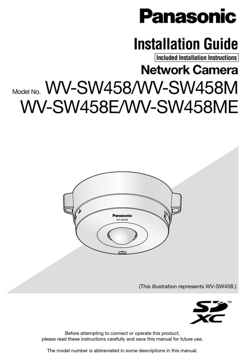 Panasonic WV-SW458 User manual