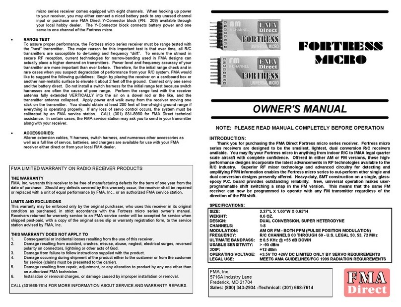 FMA Direct Fortress Micro owner's manual