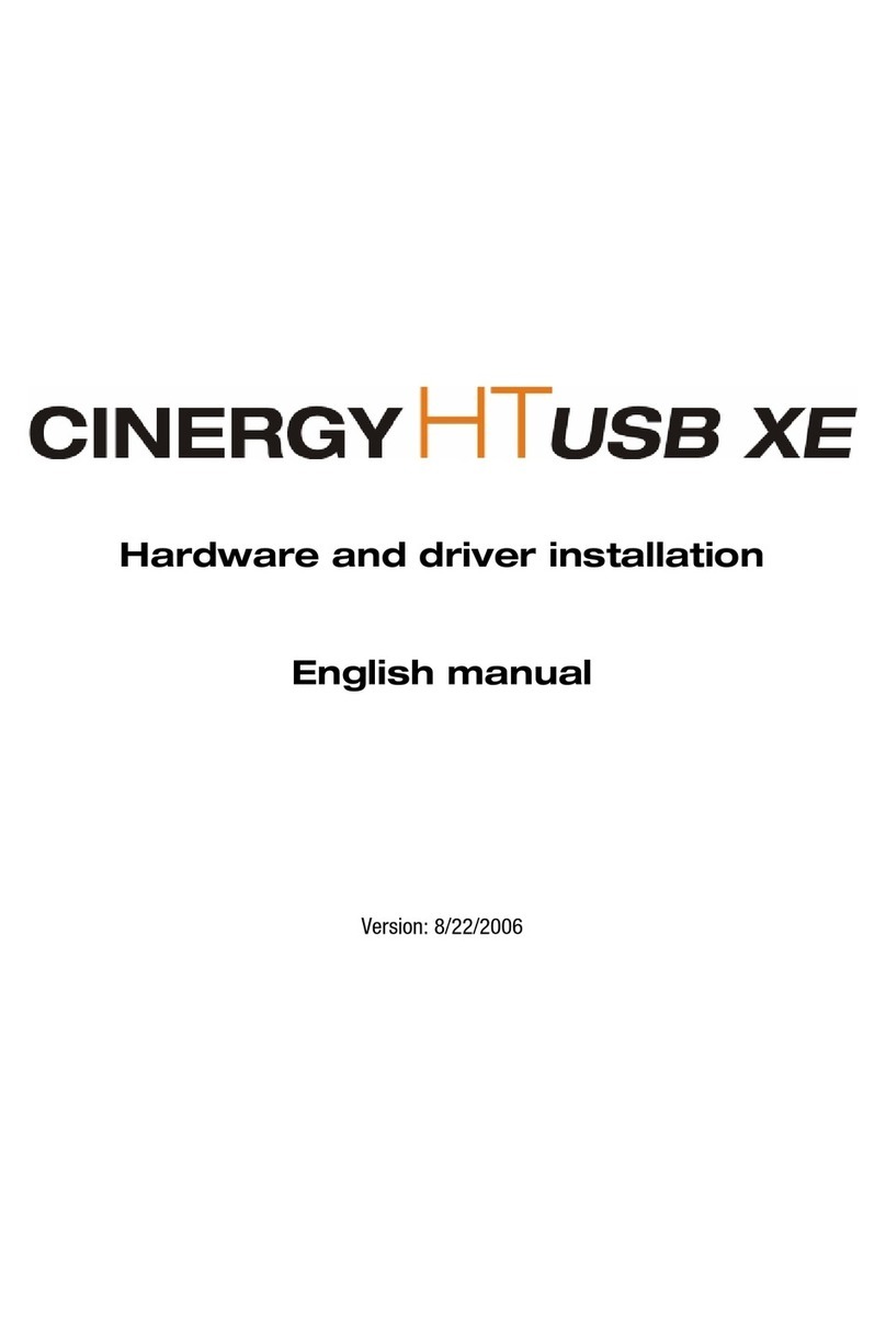 TerraTec Cinergy HT USB XE Hardware and driver Assembly instructions