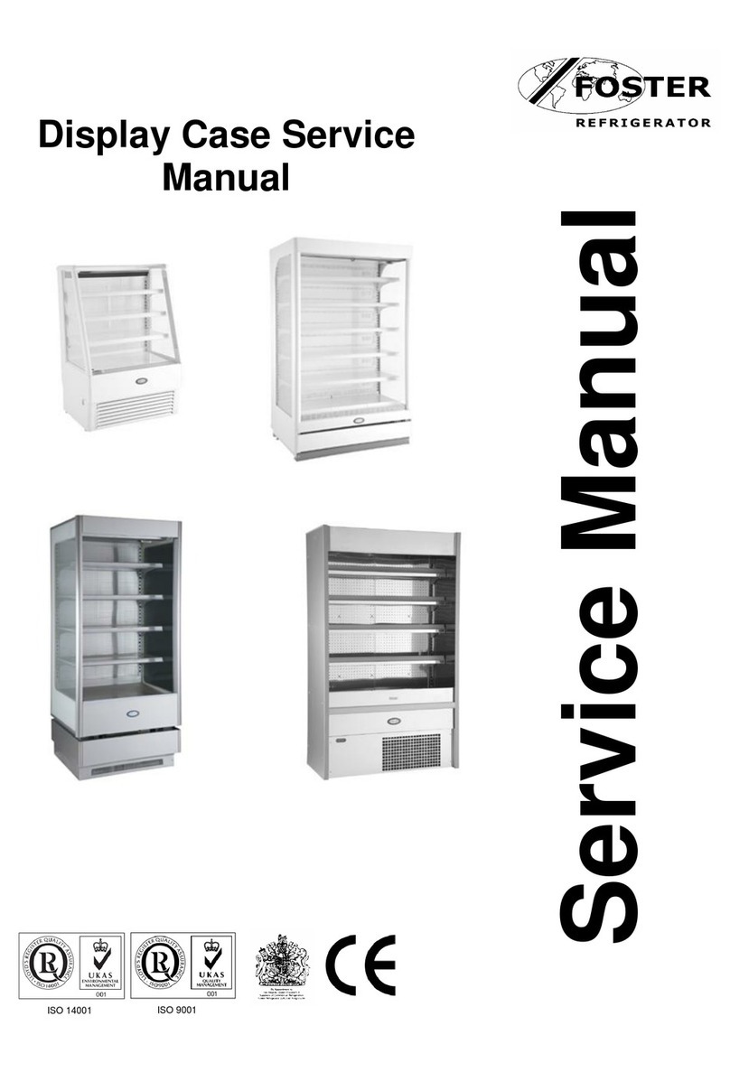 Foster Display Case Parameter Settings Service Service manual