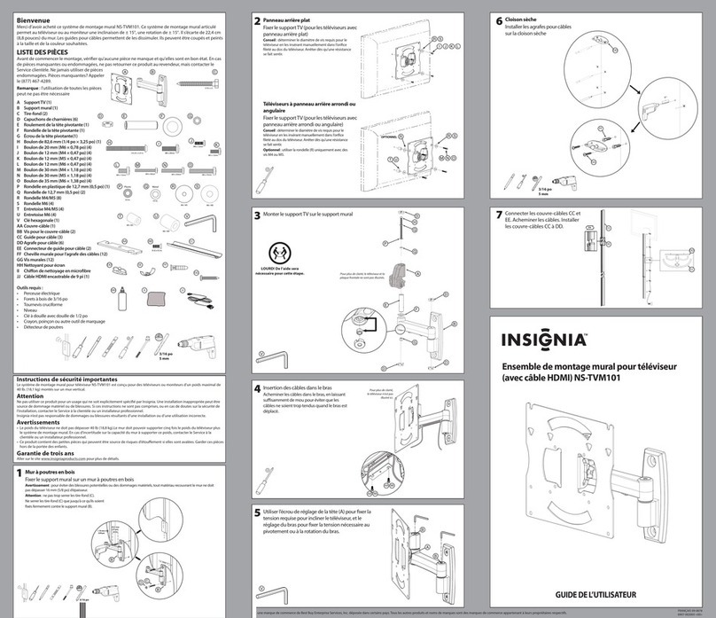 Insignia NS-TVM101 Guide de l'utilisateur