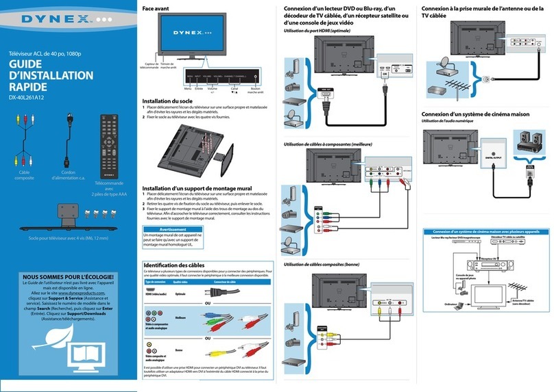 Dynex DX-40L261A12 Guide d'installation rapide