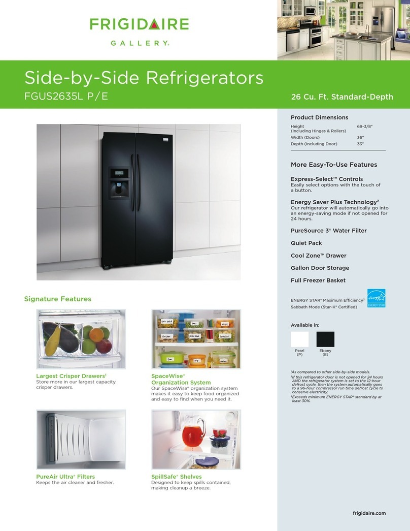 Frigidaire FGUS2635LE Product specifications