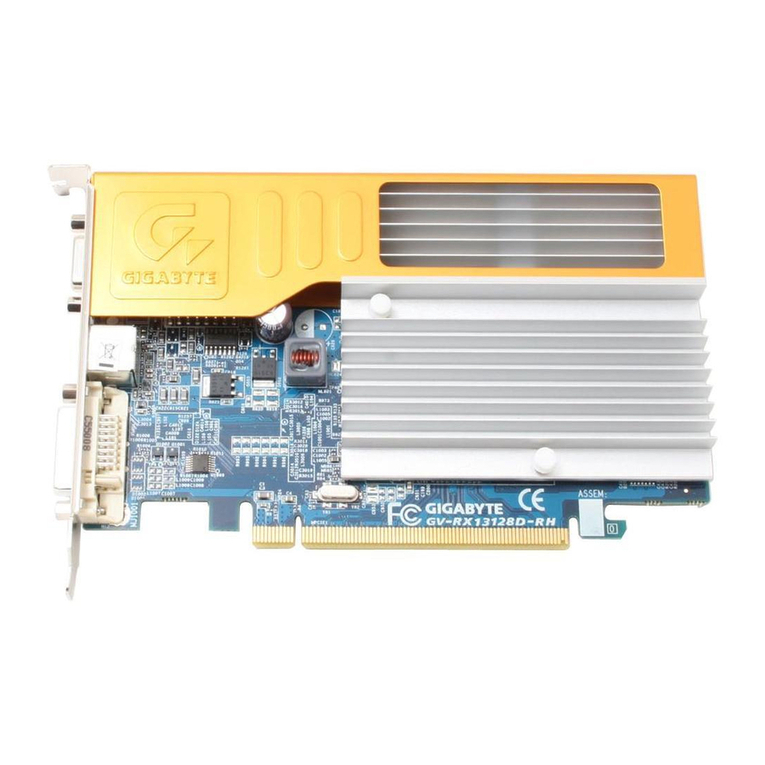Gigabyte GV-RX13128D-RH User manual Gigabyte GV-RX13128D-RH User manual