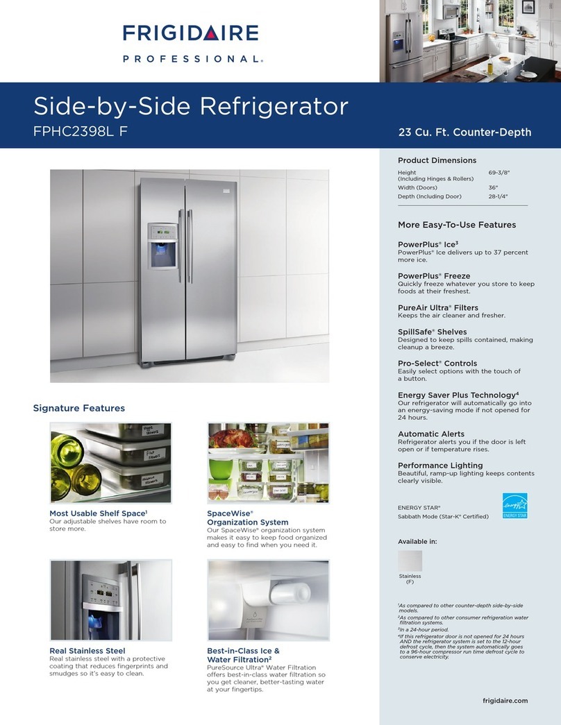 Frigidaire FPHC2398LF Product specifications
