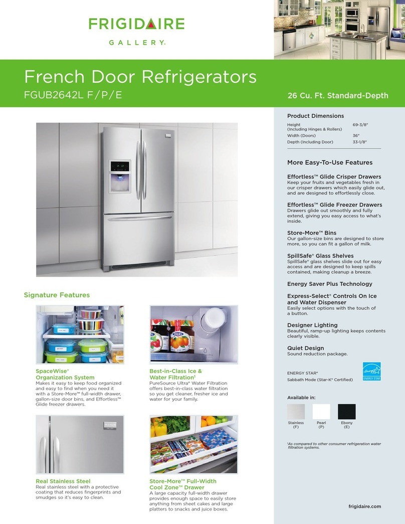 Frigidaire FGUB2642LE Product specifications Frigidaire FGUB2642LE Product specifications