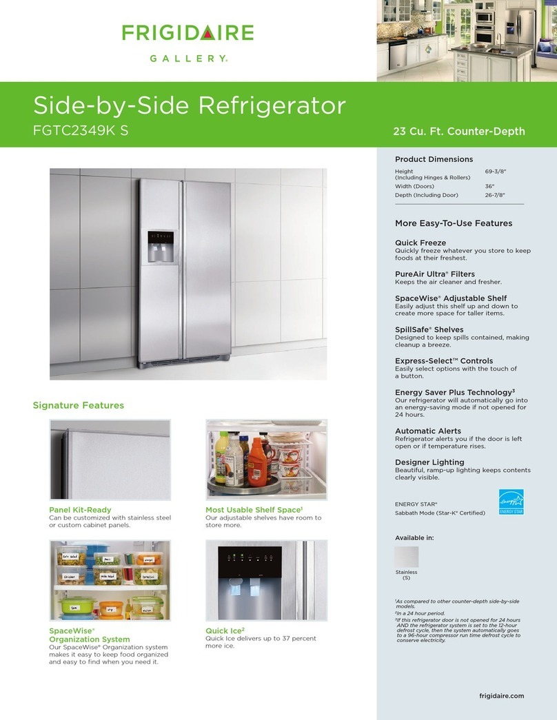 Frigidaire FGTC2349KS - Gallery 22.6 Cu. Ft.... Installation instructions Frigidaire FGTC2349KS - Gallery 22.6 Cu. Ft.... Installation instructions