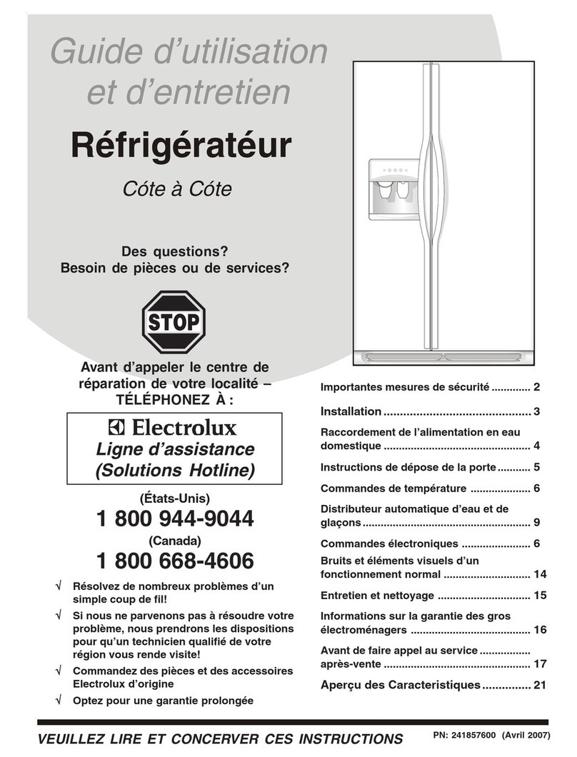 Frigidaire FGTC2349KS - Gallery 22.6 Cu. Ft.... Service manual
