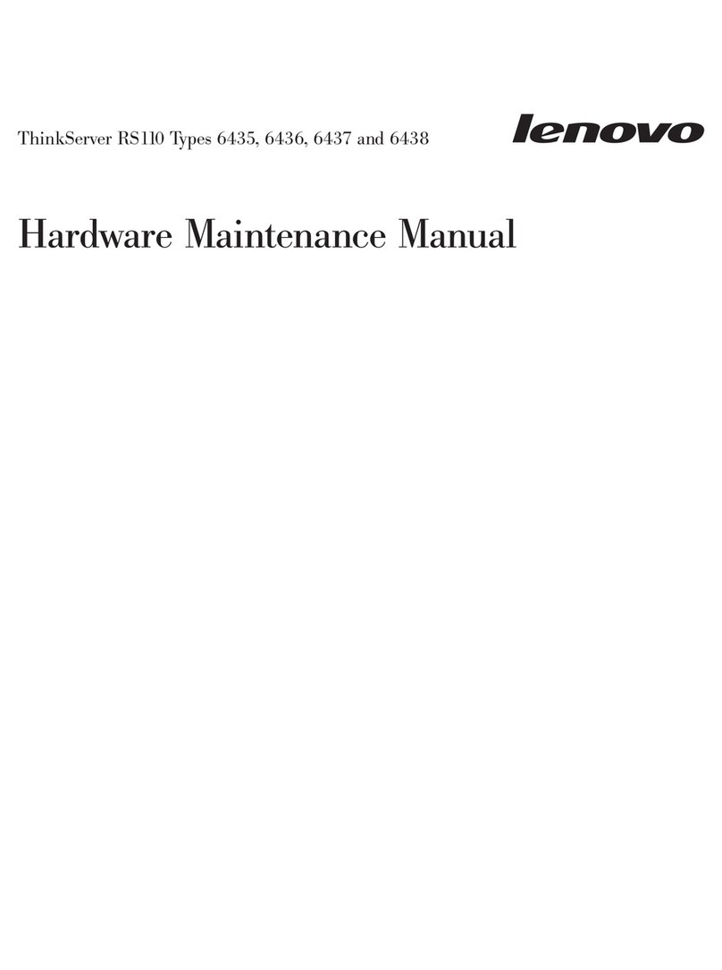 Lenovo ThinkServer RS110 Hardware Maintenance Manual Lenovo ThinkServer RS110 Hardware Maintenance Manual