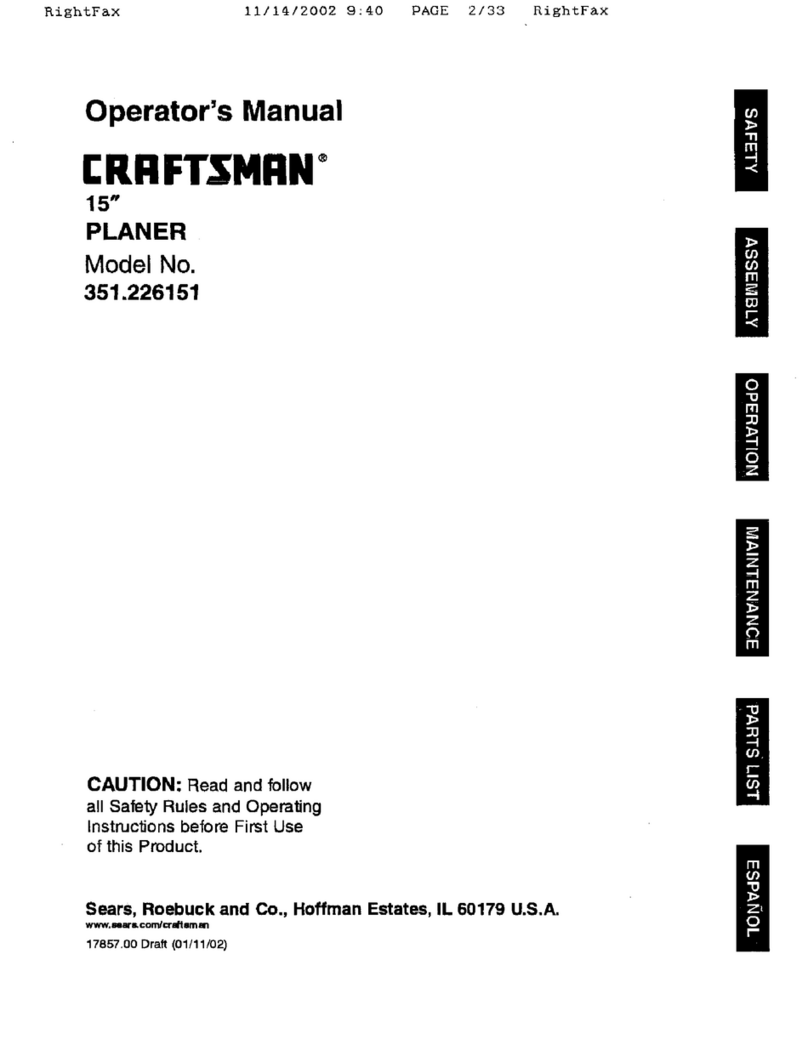 Craftsman 351.226151 Operator's manual
