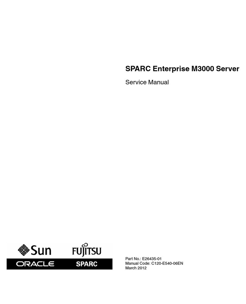 Fujitsu SPARC Enterprise M3000 User manual Fujitsu SPARC Enterprise M3000 User manual