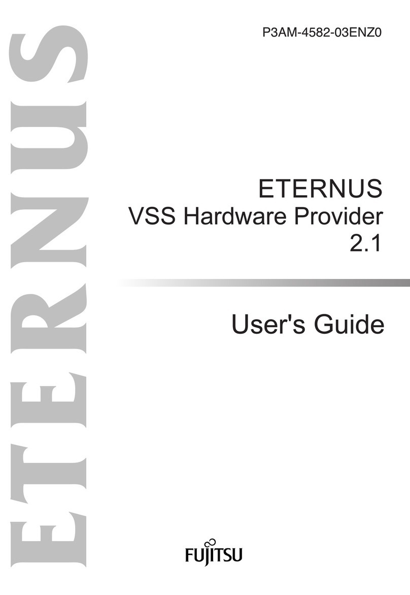 Fujitsu ETERNUS VSS Hardware Provider 2.1 User manual