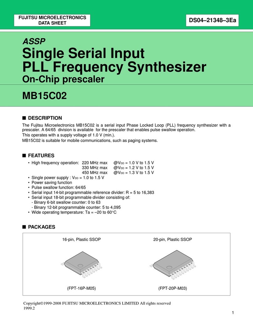 Fujitsu MB15C02 datasheet