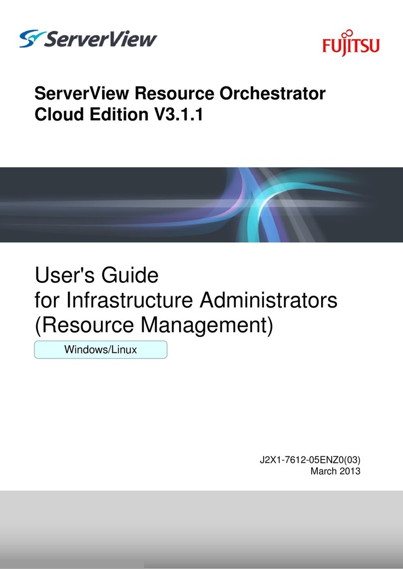 Fujitsu ServerView Respurce Orchestrator Virtual Edition... user guide