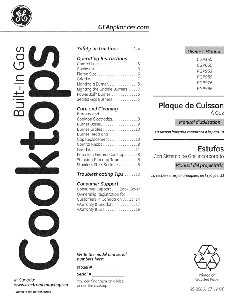 GE CGP350 User manual