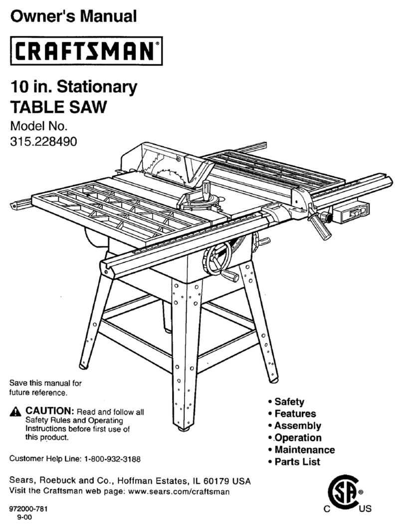 Craftsman 315.228490 owner's manual