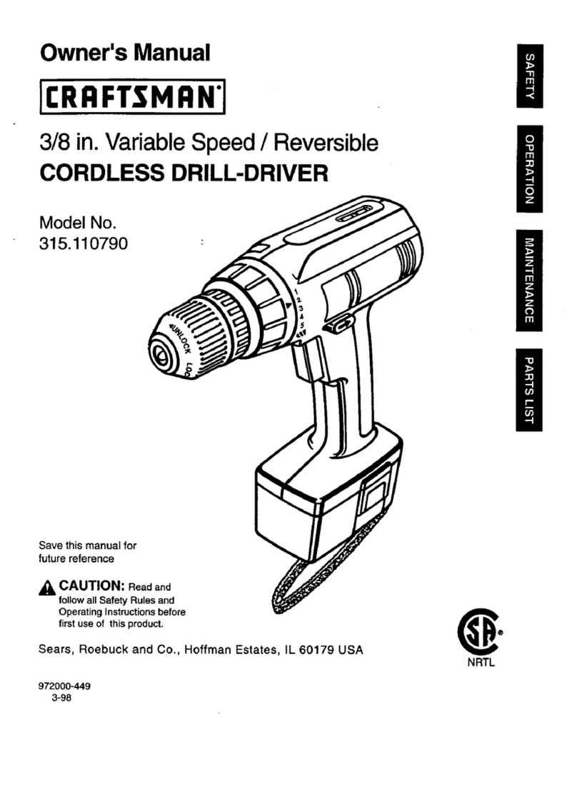 Craftsman 315.110790 User manual