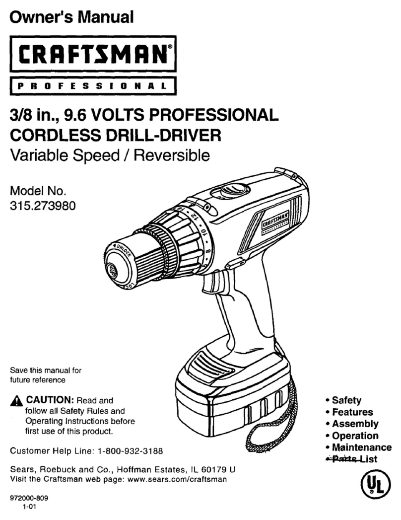Craftsman 315.273980 User manual